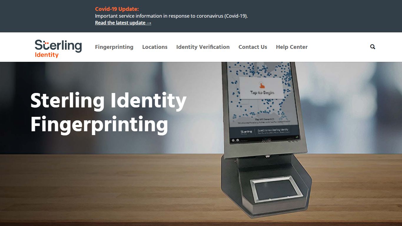 The Sterling Identity Fingerprinting Process