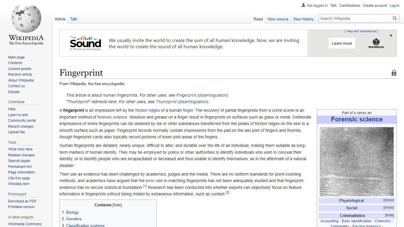 Fingerprint - Wikipedia